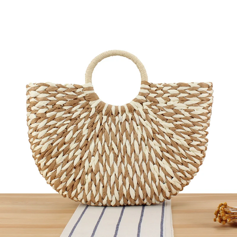 Geflochtene Strandtasche mit ergonomischem Griff Skanto