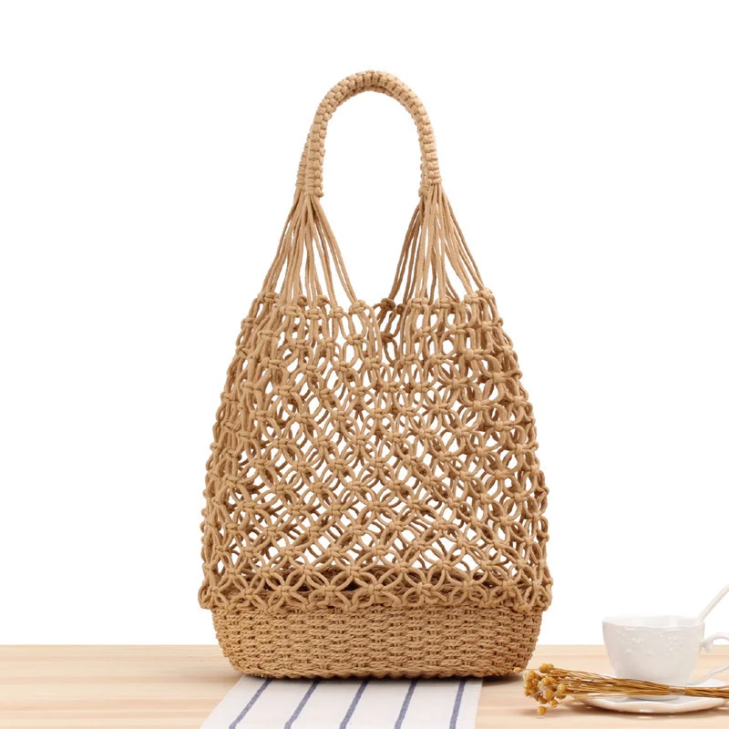 Designer-Umhängetasche aus geflochtenem Raffia Skanto