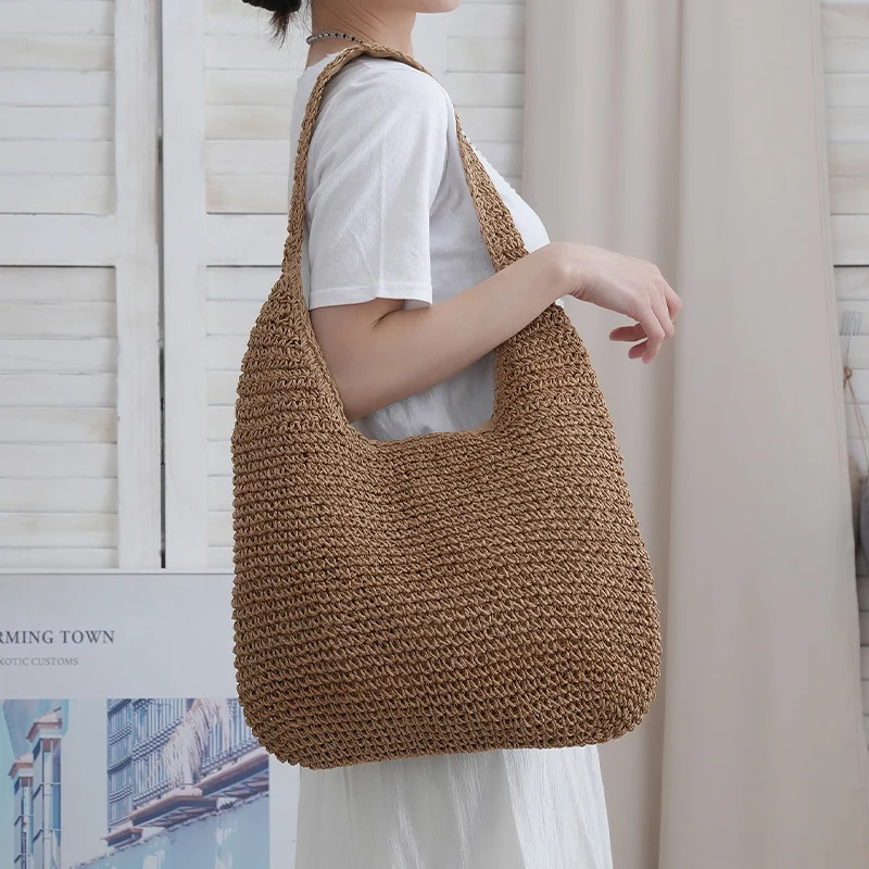 Handgefertigter Raffia-Korb Skanto