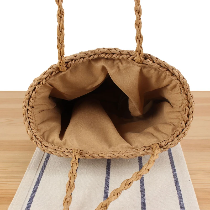 Geflochtene Tragetasche aus Naturmaterial Skanto