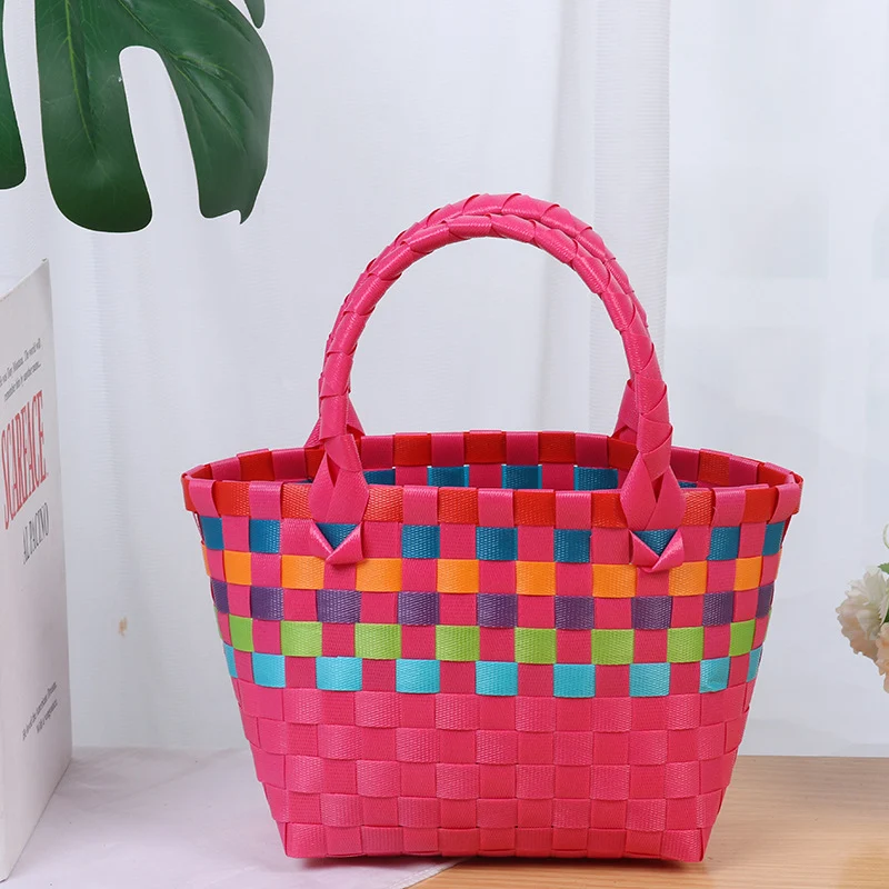 Bunte gewebte Tragetasche Skanto