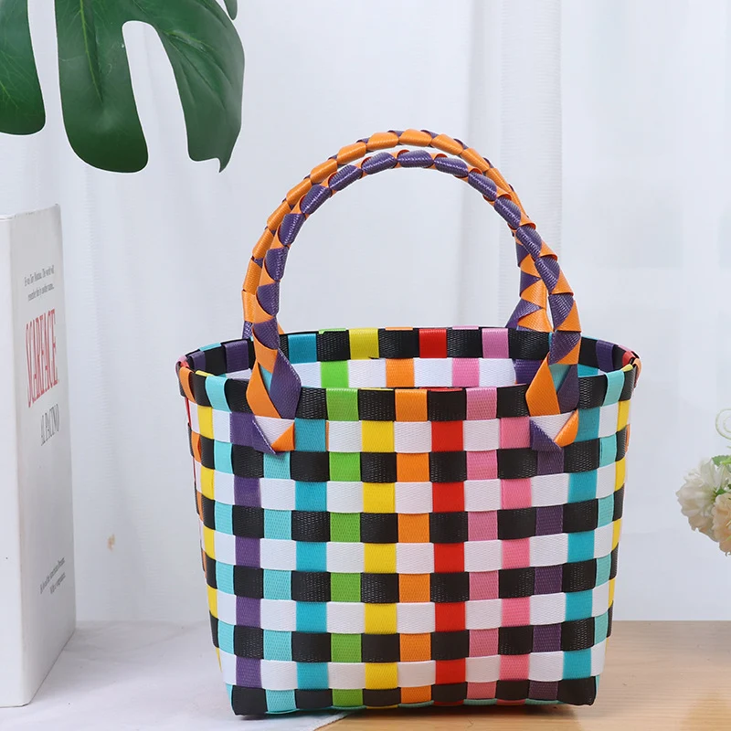 Bunte gewebte Tragetasche Skanto