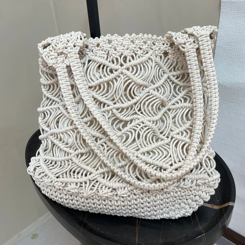 Stylische Makramee-Tasche Skanto