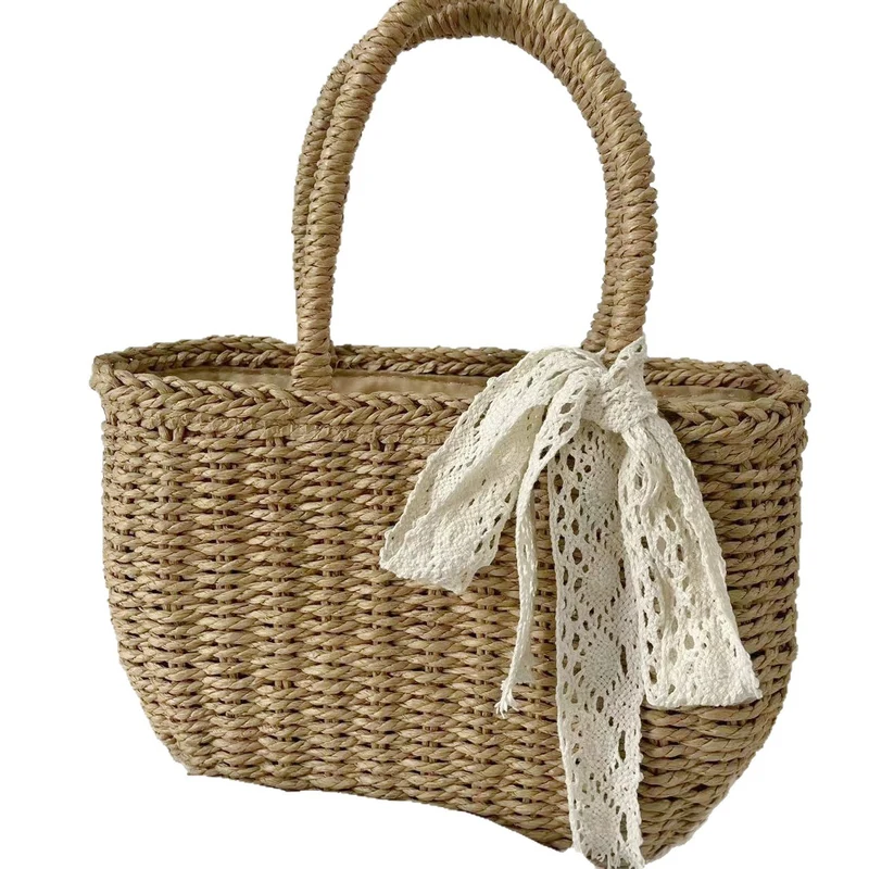 Handgemachte Strohhandtasche Skanto