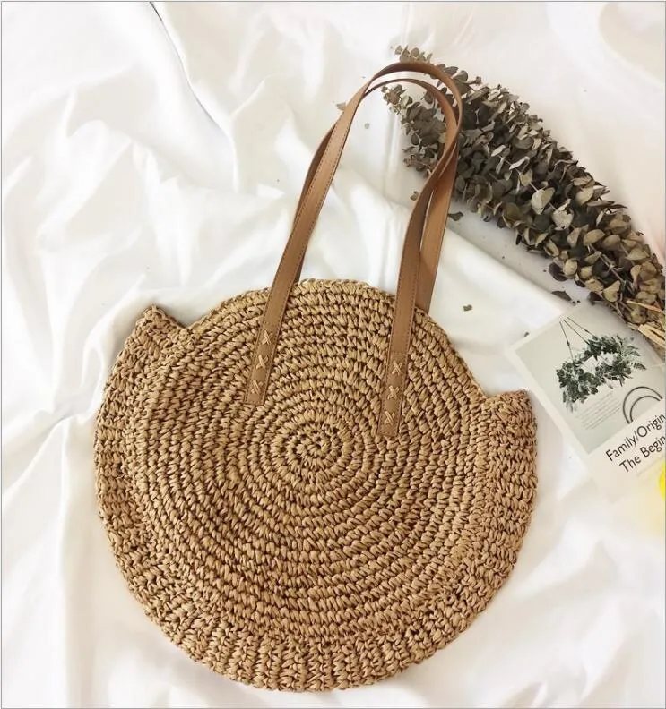 Handgemachte runde Strandtasche Skanto