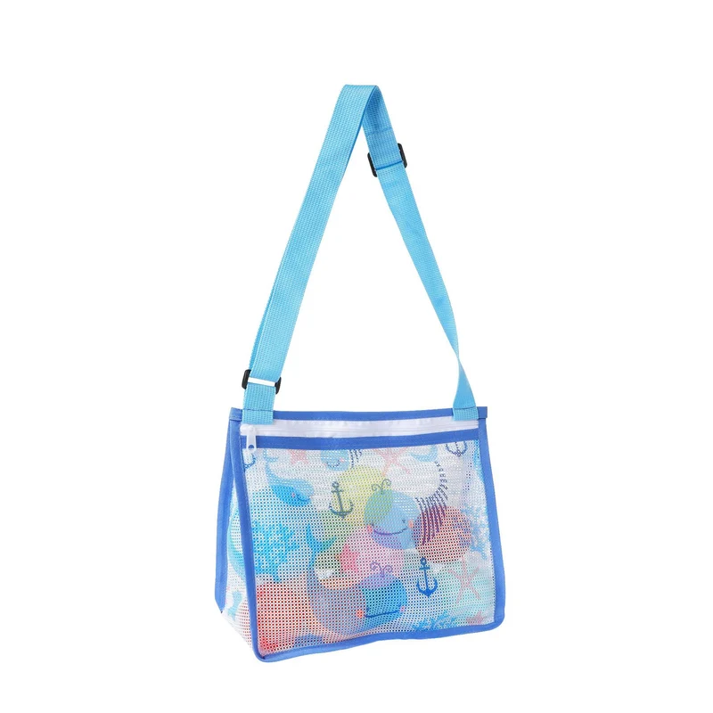 Mesh-Strandtasche mit praktischem Reißverschluss Skanto