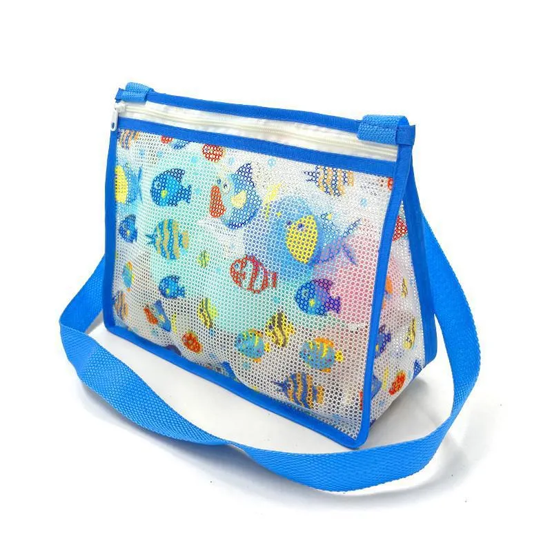 Mesh-Strandtasche mit praktischem Reißverschluss Skanto