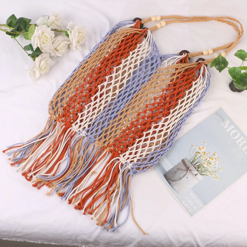 Leichte Makramee-Shopper-Tasche Skanto