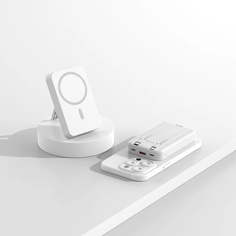 Tragbare Powerbank mit kabelloser Ladefunktion Skanto