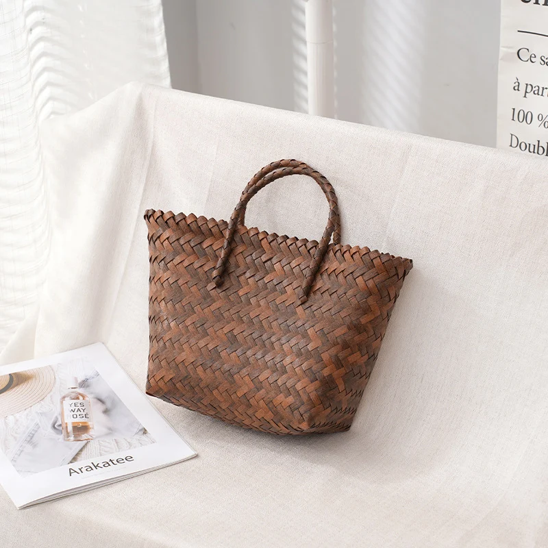 Elegante geflochtene Tragetasche Skanto