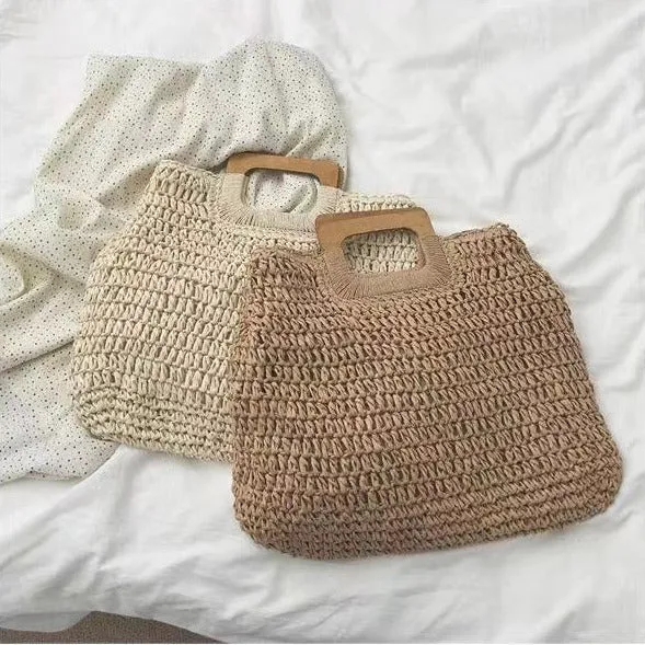 Designer-Handtasche mit praktischem Holzgriff Skanto