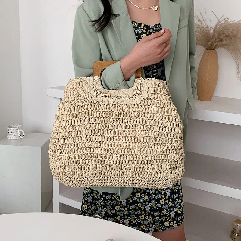 Designer-Handtasche mit praktischem Holzgriff Skanto