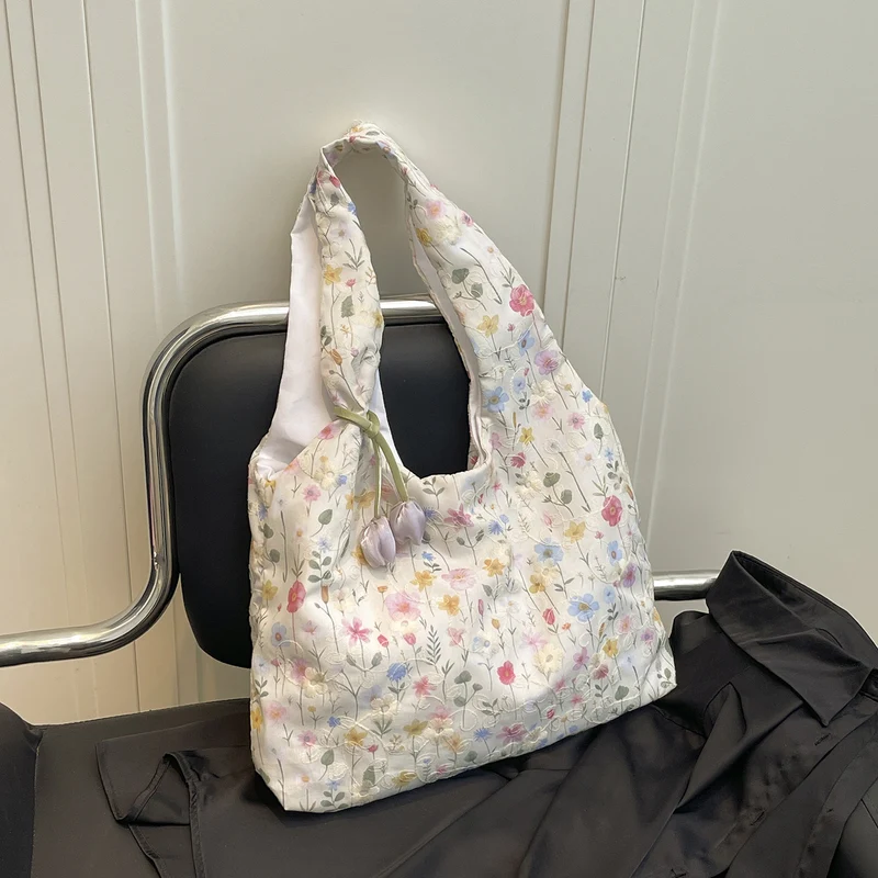 Praktische Einkaufstasche mit Blumenmuster Skanto
