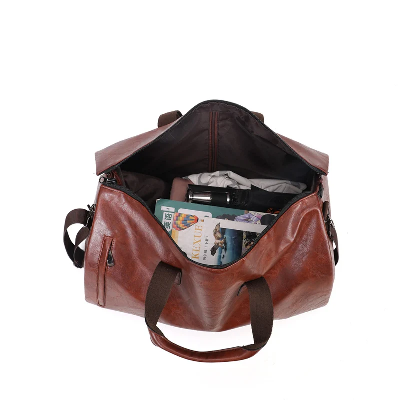 Klassische Leder-Reisetasche für Herren Skanto