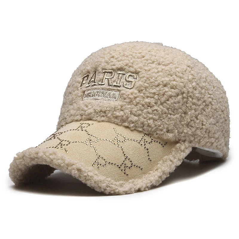Damen Plüsch-Kunstfell-Baseballkappe Skanto