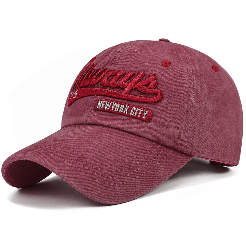 Bestickte Baumwoll-Baseballkappe für Damen Skanto
