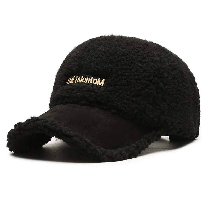 Damen Gemütliche Plüsch-Fleece-Baseballkappe Skanto