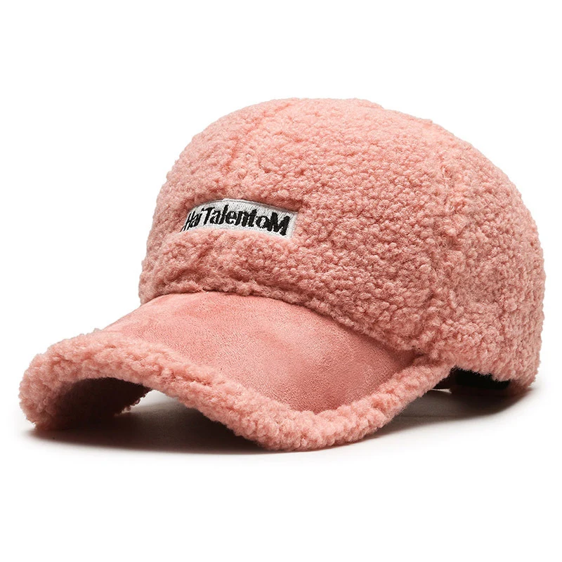 Damen Gemütliche Plüsch-Fleece-Baseballkappe Skanto