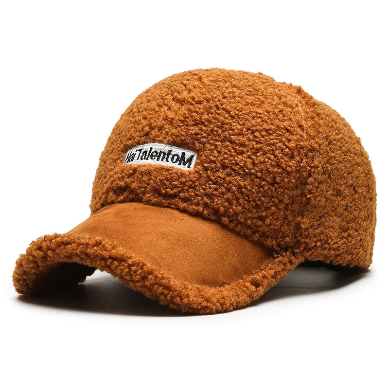 Damen Gemütliche Plüsch-Fleece-Baseballkappe Skanto