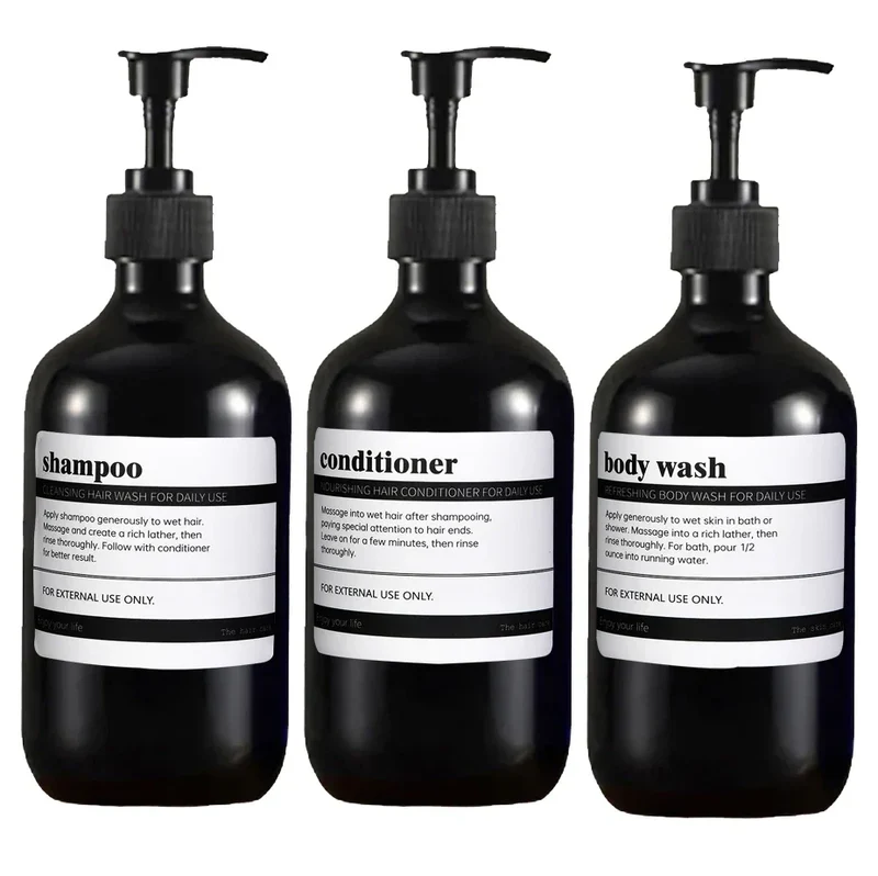 AmberLux 3-teiliges nachfüllbares Spender-Set Skanto
