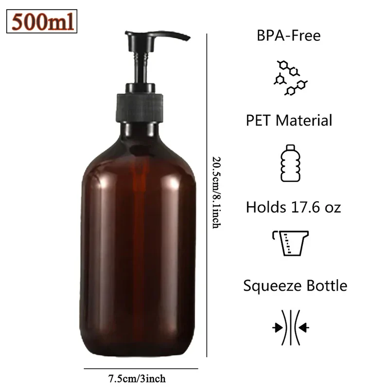 AmberLux 3-teiliges nachfüllbares Spender-Set Skanto