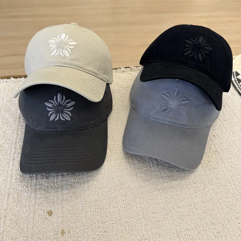 Damen Baseballkappe mit Blumenstickerei Skanto
