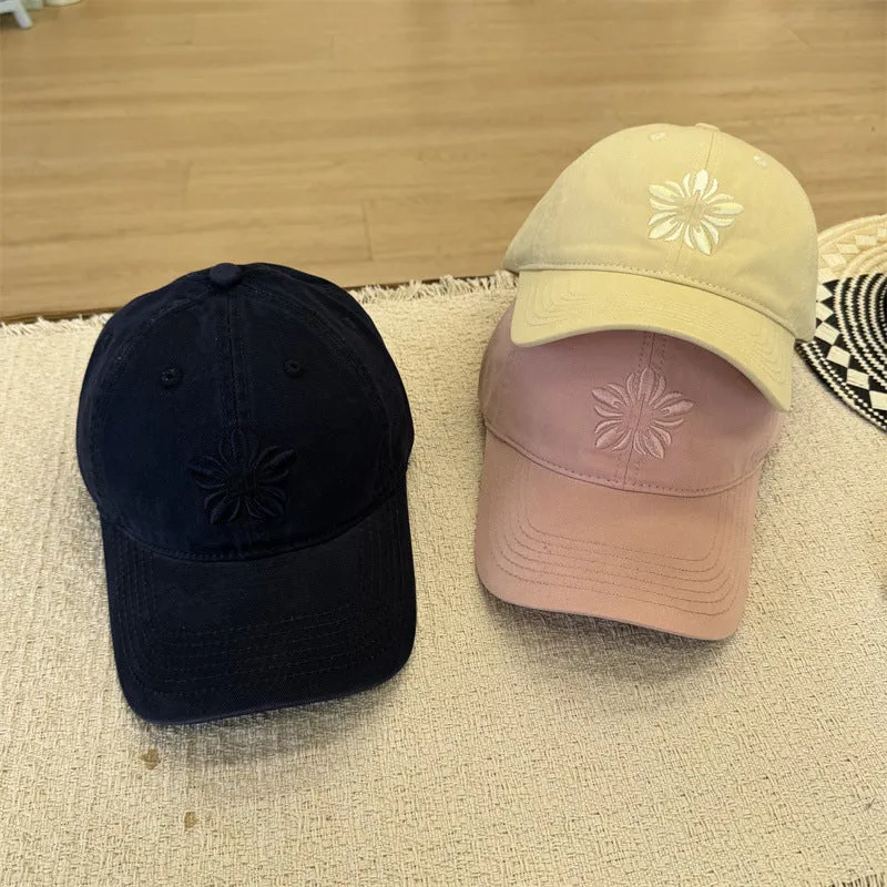 Damen Baseballkappe mit Blumenstickerei Skanto