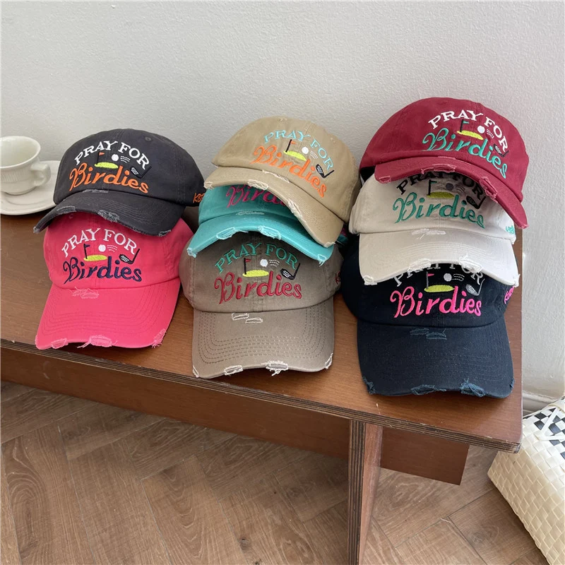 Damen Lässige Distressed-Baseballkappe mit Stickerei Skanto