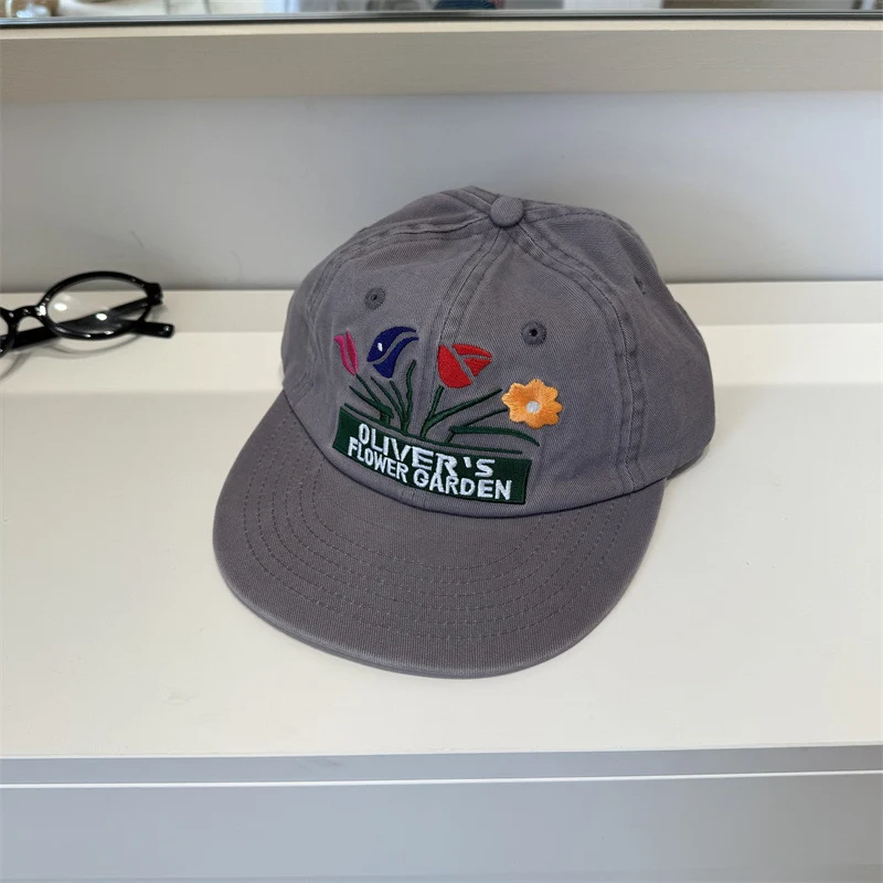 Bestickte Herren-Kappe mit Blumenmuster Skanto