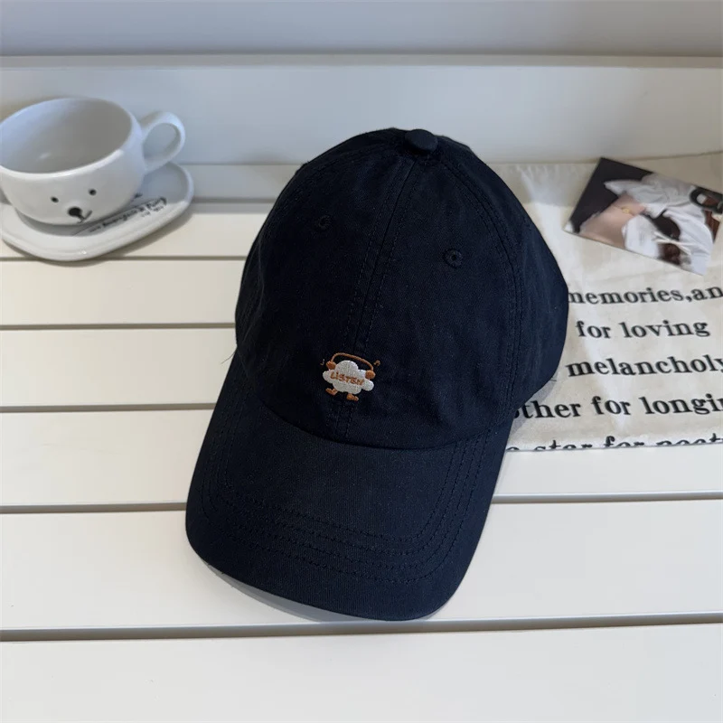 Bestickte Baseball Cap mit Cartoon-Motiv für Damen Skanto