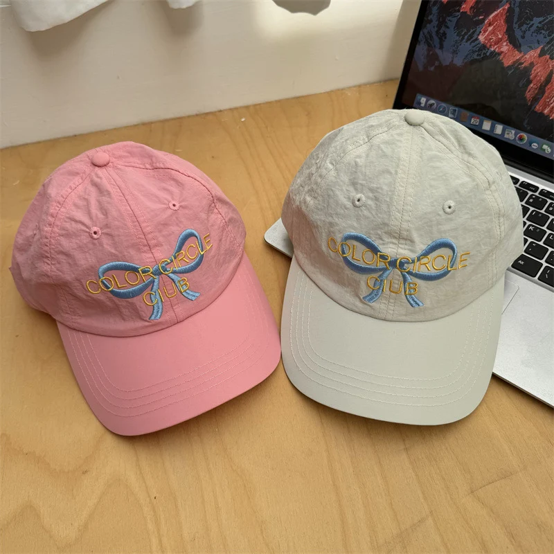 Damen bestickte Baseball Cap mit Schleifen-Detail Skanto