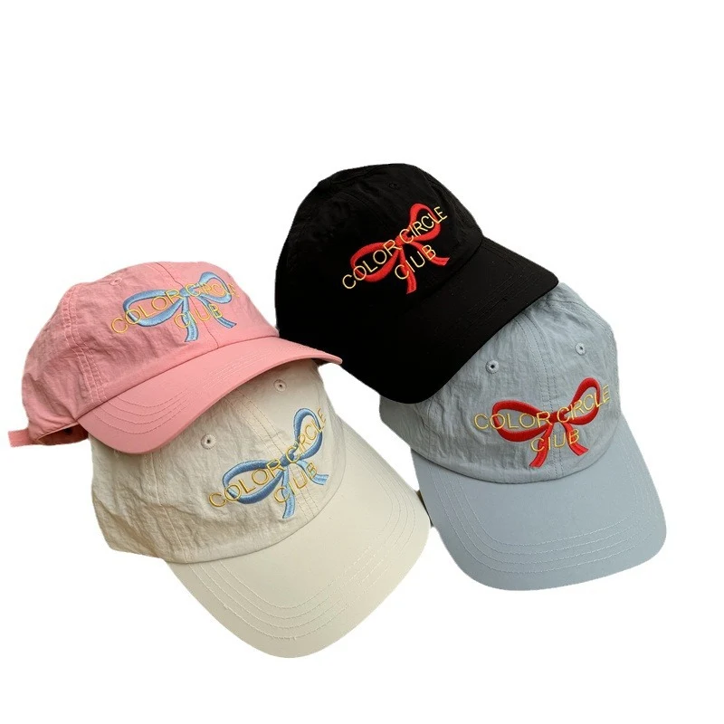 Damen bestickte Baseball Cap mit Schleifen-Detail Skanto