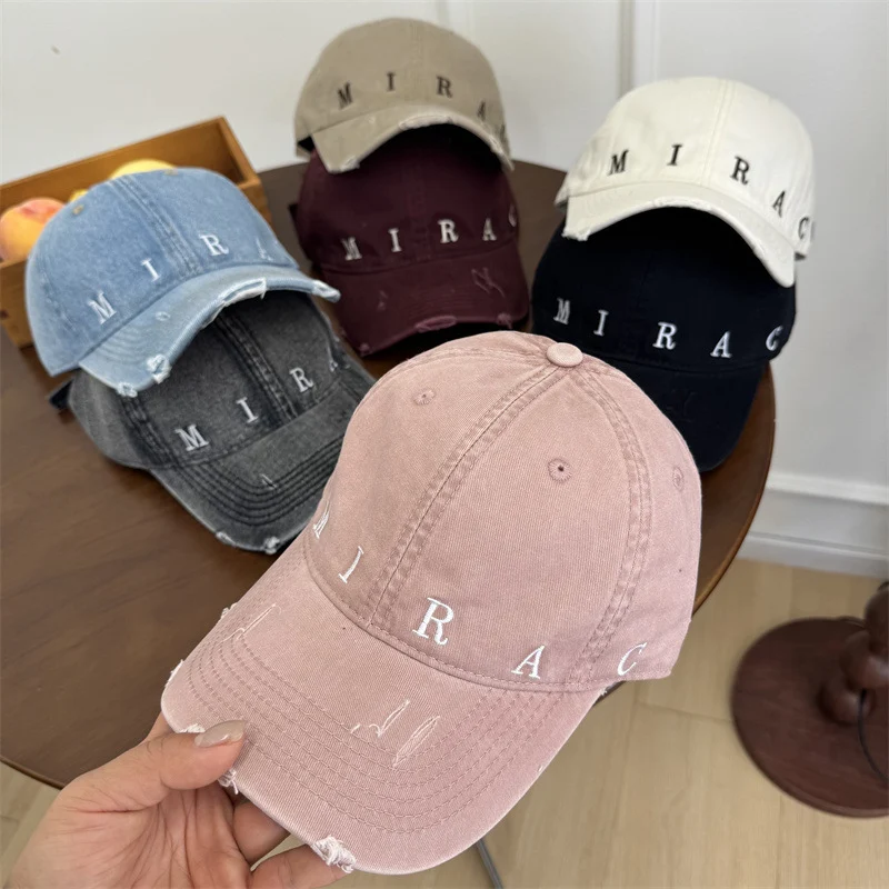 Damen Baseball Cap aus Denim im Used-Look Skanto
