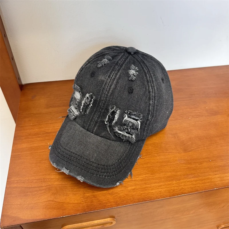 Damen Baseball Cap aus Denim im Used-Look, verstellbar Skanto