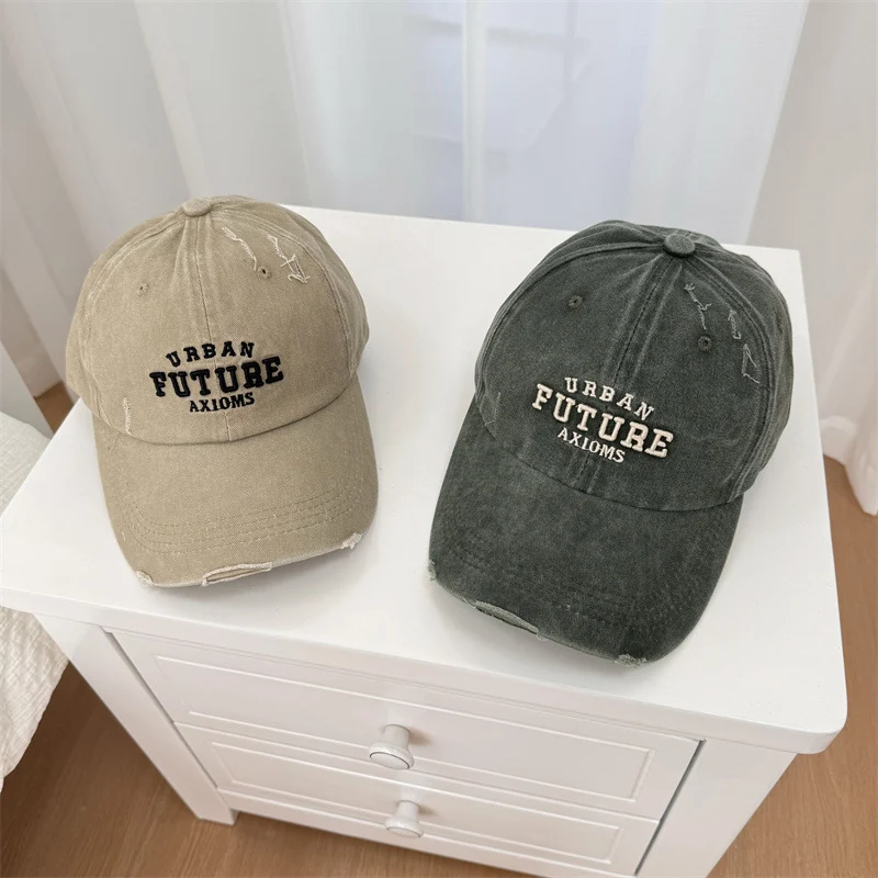 Herren Distressed Baumwoll-Baseballkappe verstellbar Skanto