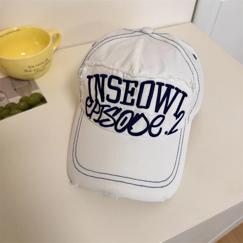 Herren Distressed Freizeit-Baseballkappe mit Grafik Skanto
