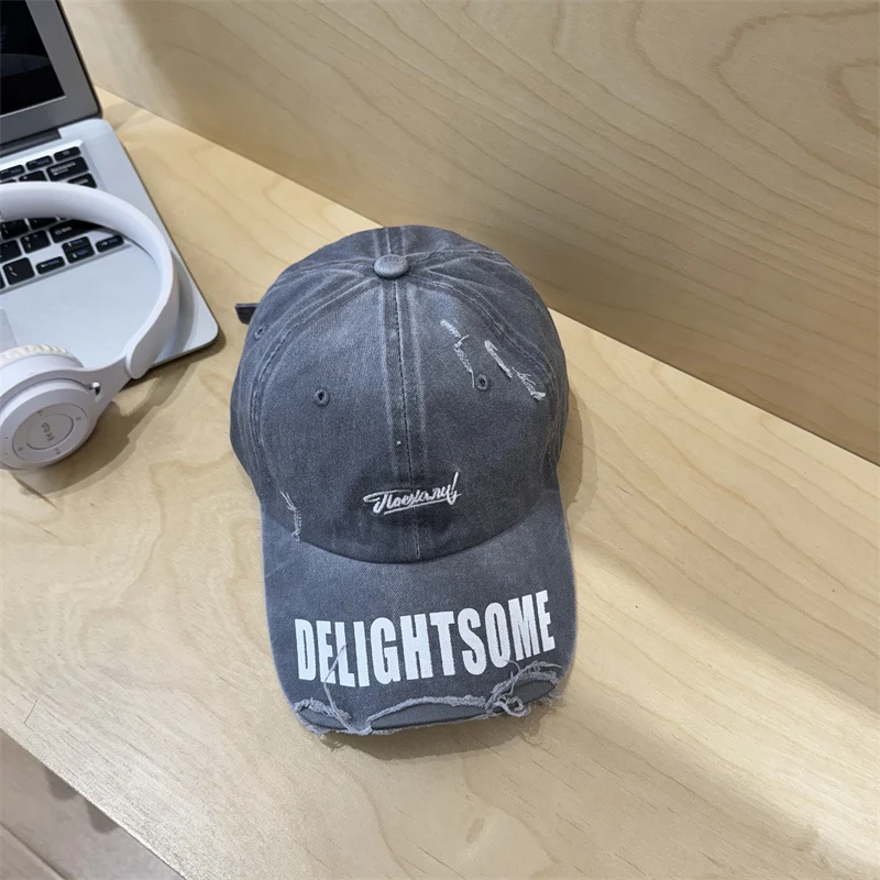 Herren Distressed Freizeit-Baumwollkappe Skanto