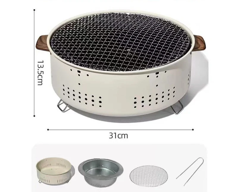 Holzkohle-Grill-Smoker Skanto