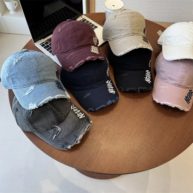 Unisex Distressed Grafik-Baseballkappe Skanto