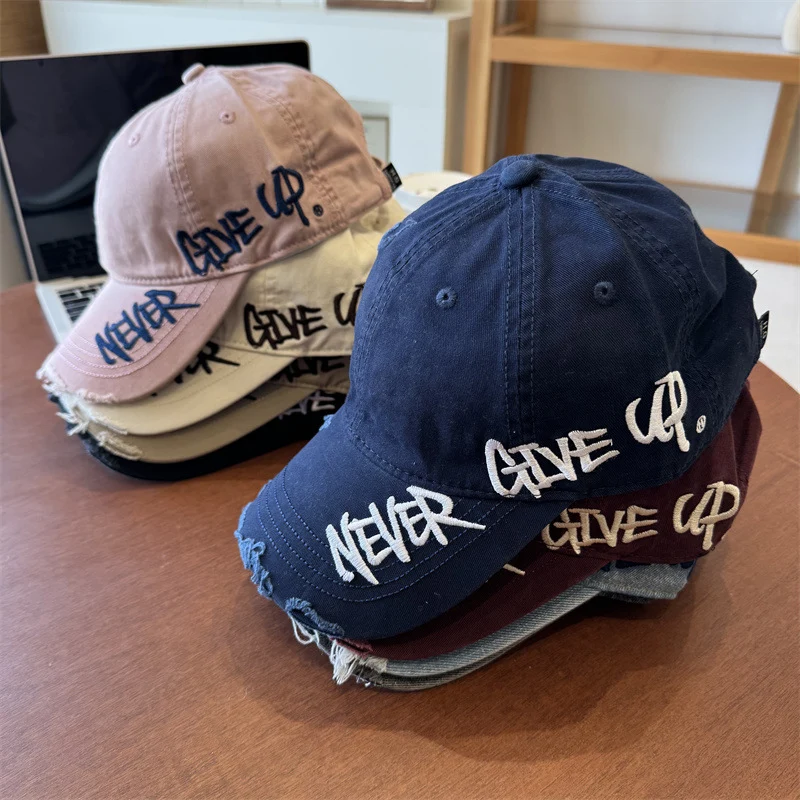 Unisex Distressed Grafik-Baseballkappe Skanto