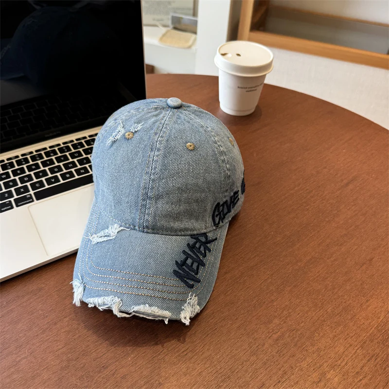 Unisex Distressed Grafik-Baseballkappe Skanto