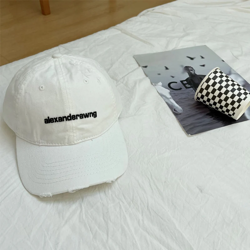 Unisex Distressed Baumwoll-Baseballkappe Skanto