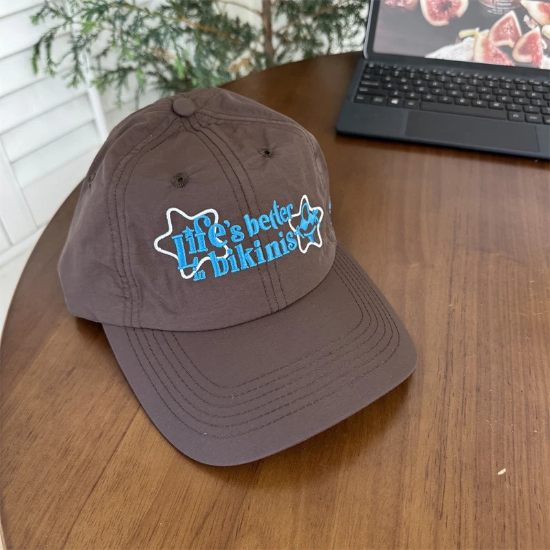 Baseballkappe aus Baumwolle mit Motivationszitat für Damen Skanto