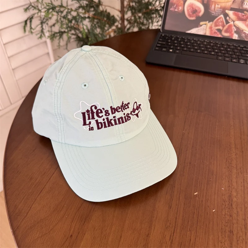 Baseballkappe aus Baumwolle mit Motivationszitat für Damen Skanto