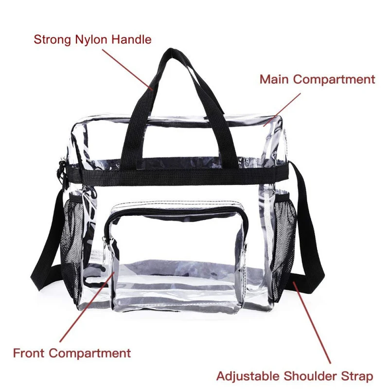 Transparente Handtasche mit strukturiertem Design Skanto