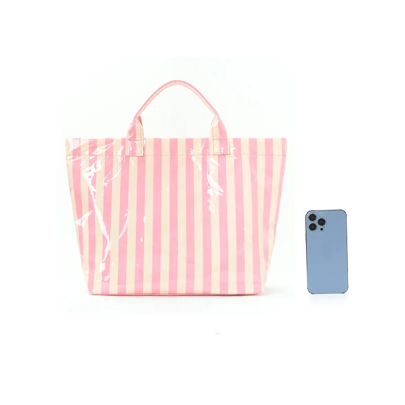 Strandtasche mit buntem Karomuster und wasserabweisender Beschichtung Skanto