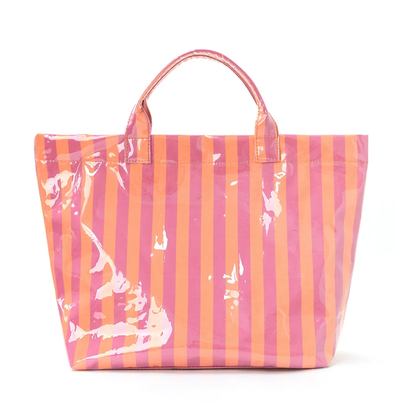Strandtasche mit buntem Karomuster und wasserabweisender Beschichtung Skanto