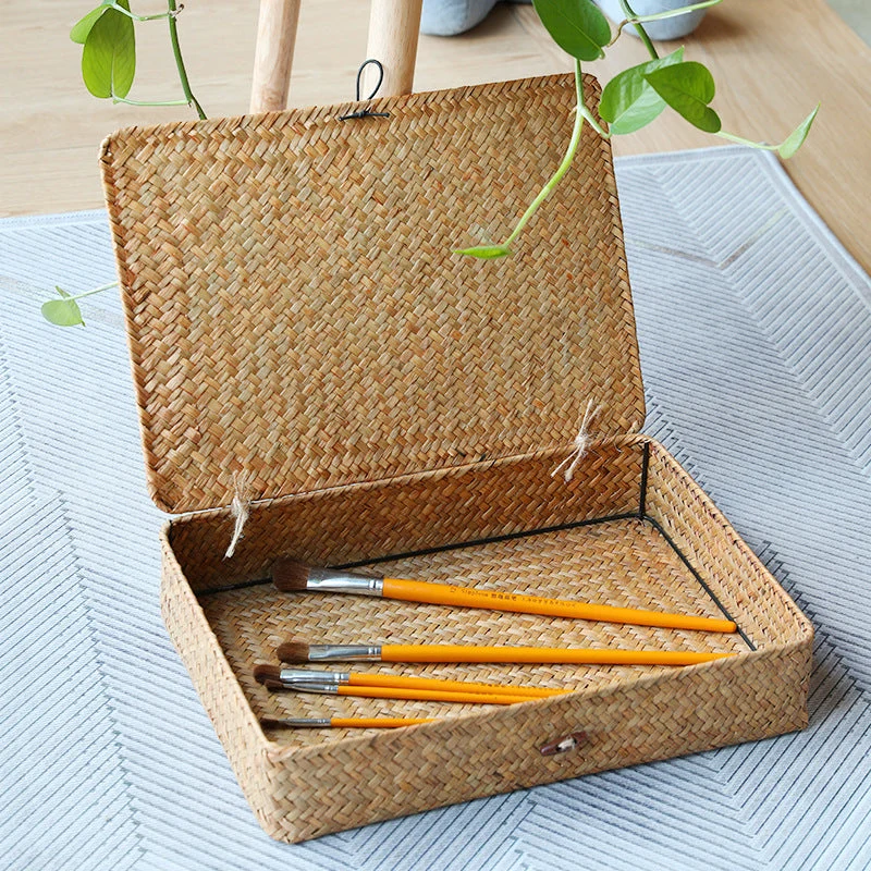 Handgefertigte natürliche Aufbewahrungsbox Skanto