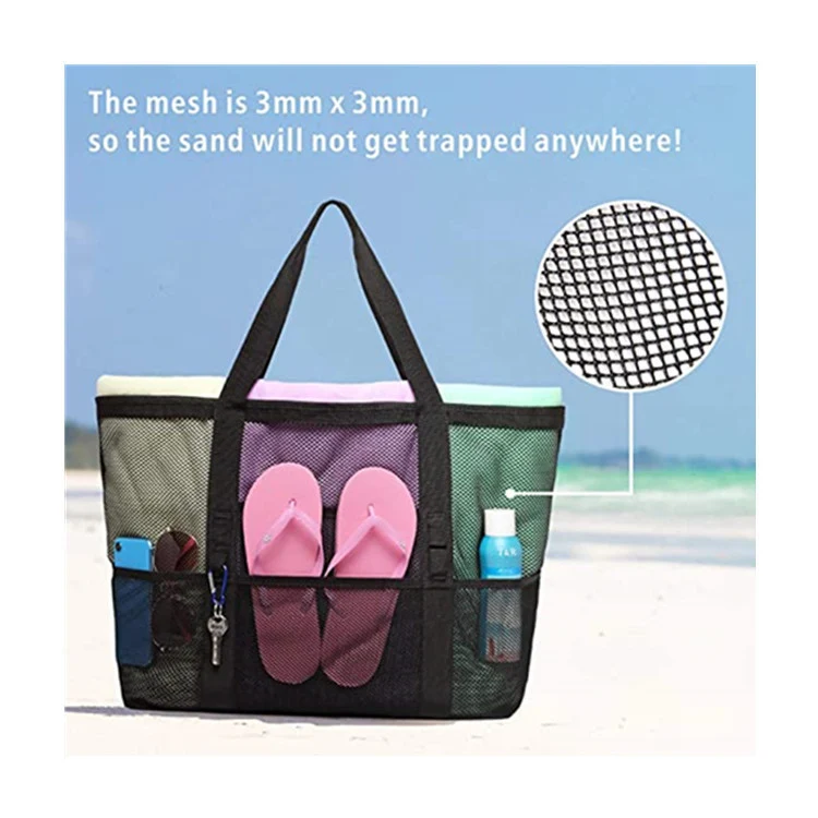 Praktische Strandtasche im Mesh-Design Skanto
