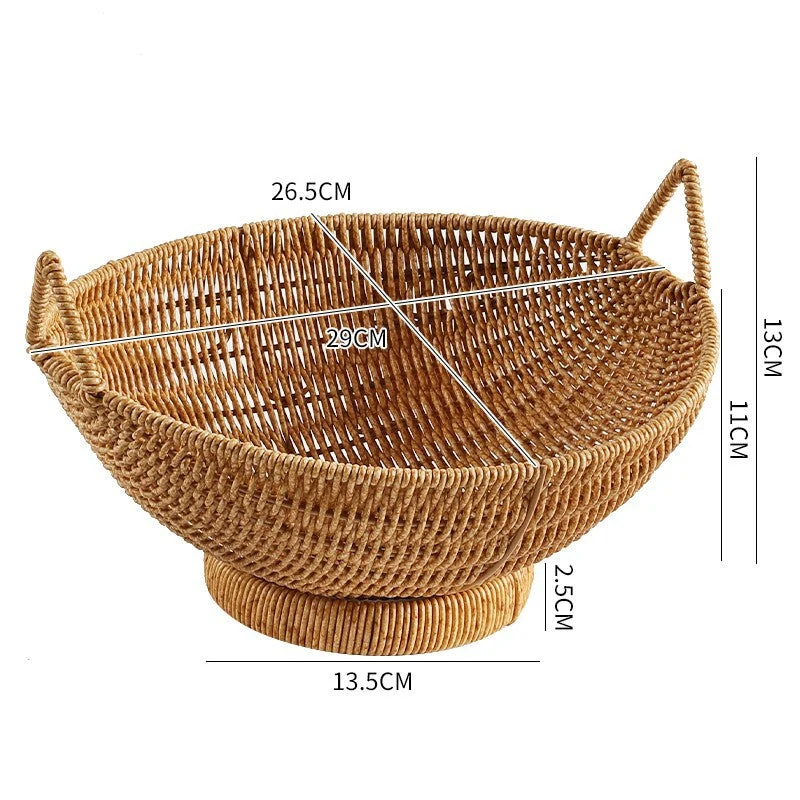Elegante geflochtene Obstschale Skanto